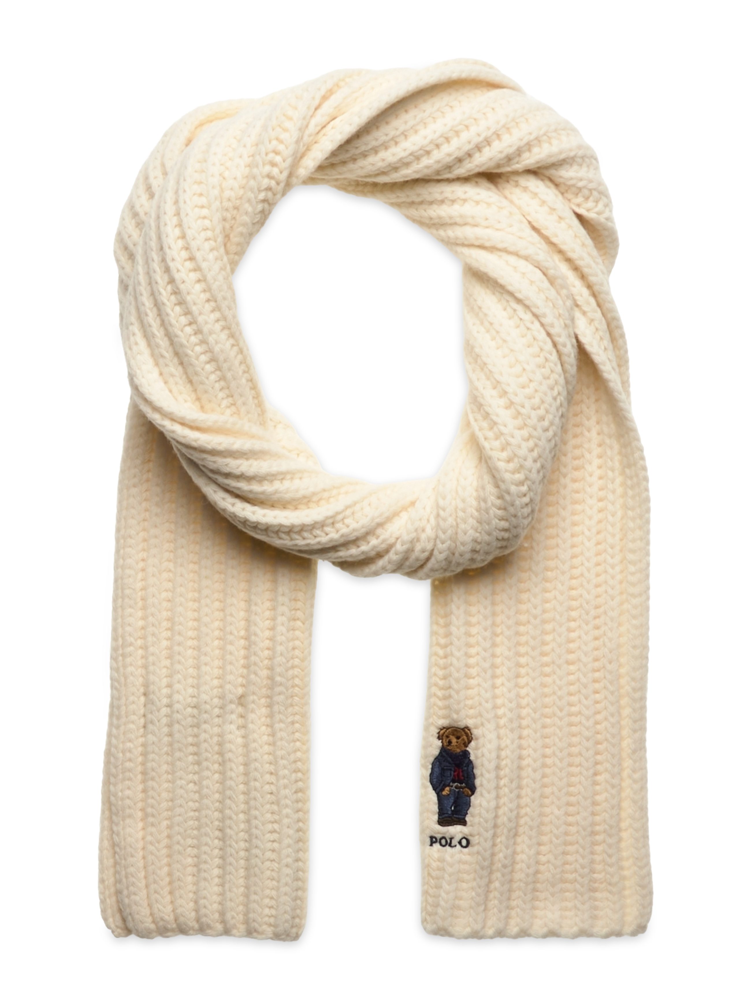 Polo Ralph Lauren RWS WOOL RECYC NYLN-DENIM BEAR SCAR - Schals - CREAM / cream