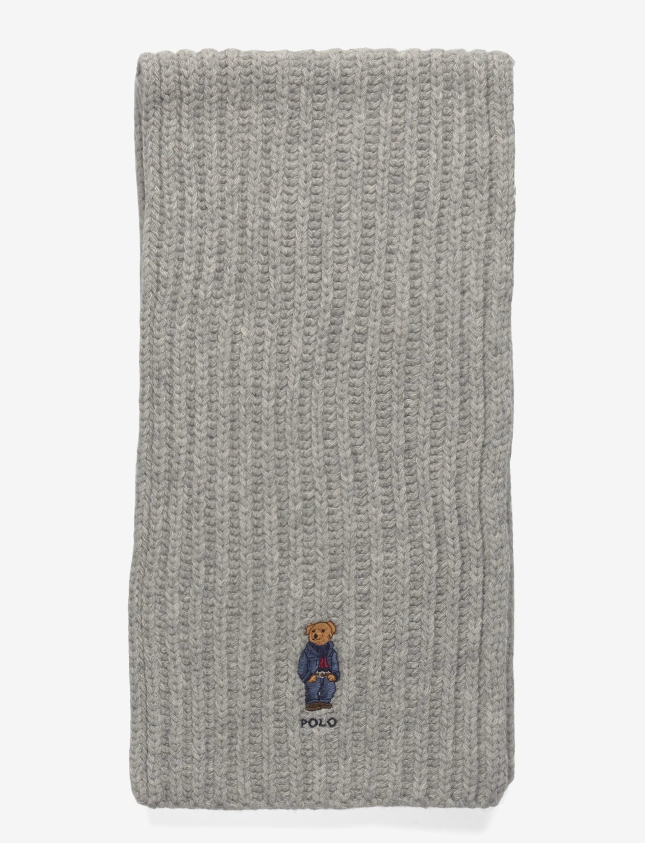 Polo Ralph Lauren - Polo Bear Rib-Knit Scarf - everyday style - grey - 0