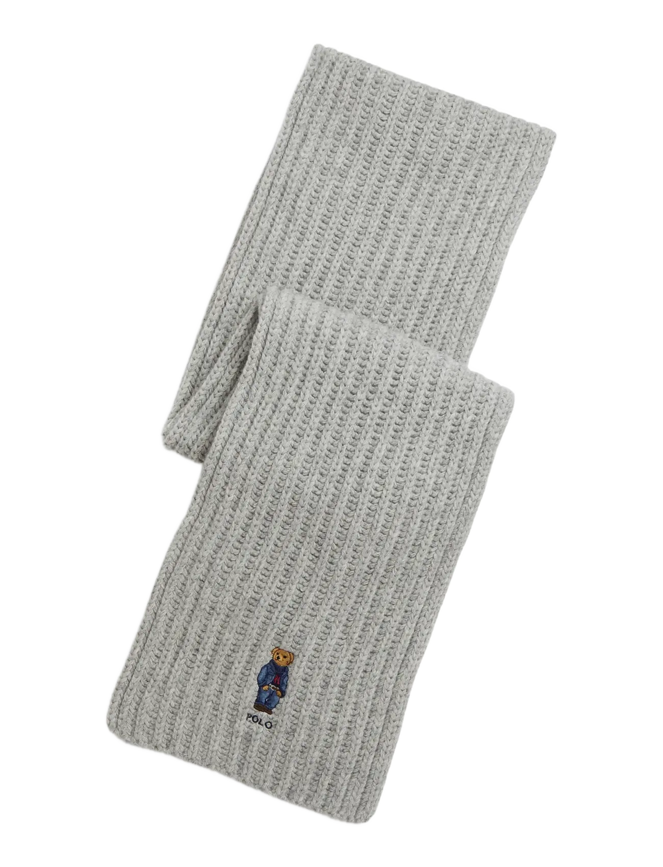 Polo Ralph Lauren Polo Bear Rib-Knit Scarf - Ralph Lauren - GREY / grey