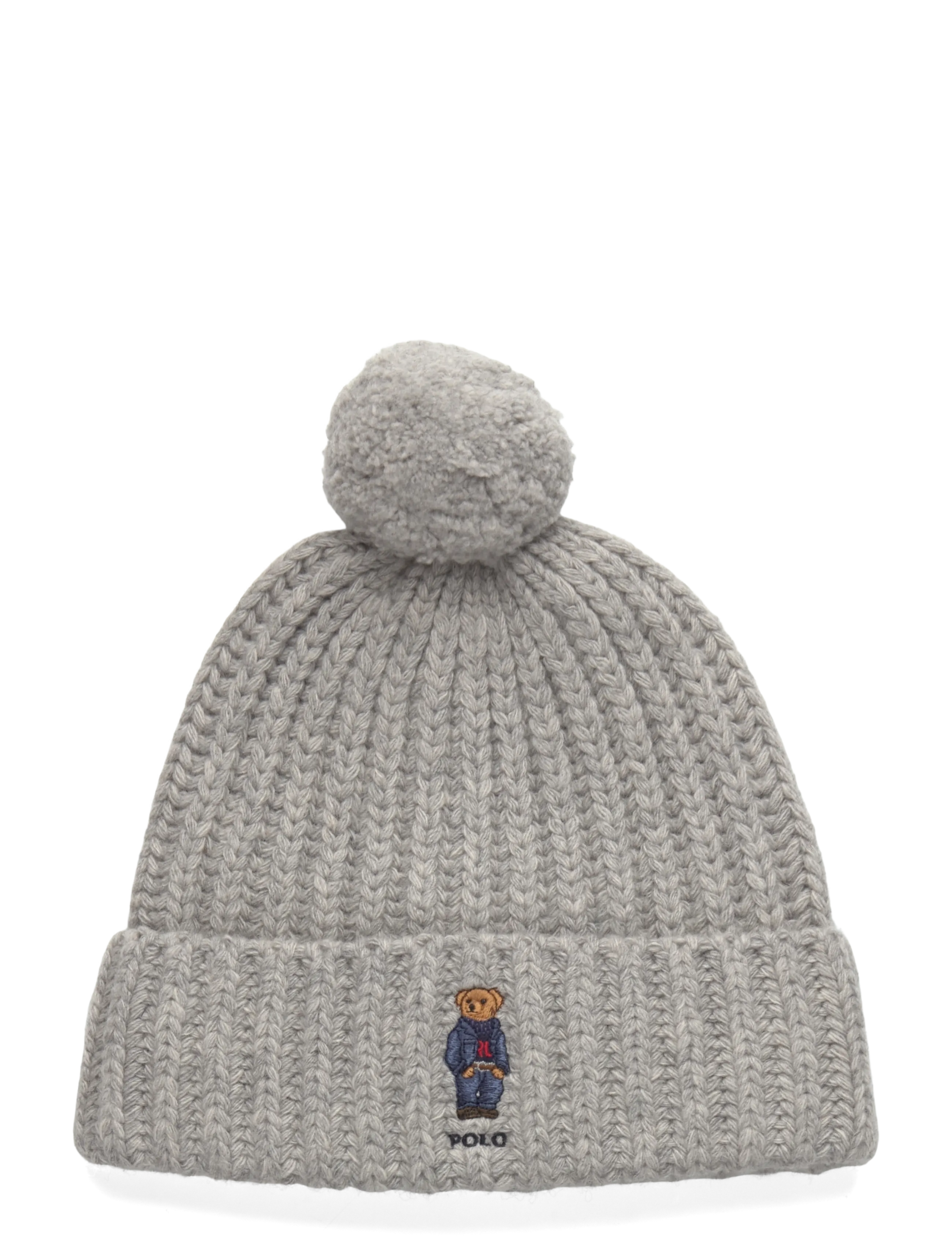 Polo Ralph Lauren WOOL BLEND-DENIM BEAR-HAT - Mützen - ANDOVER HTHR / grey
