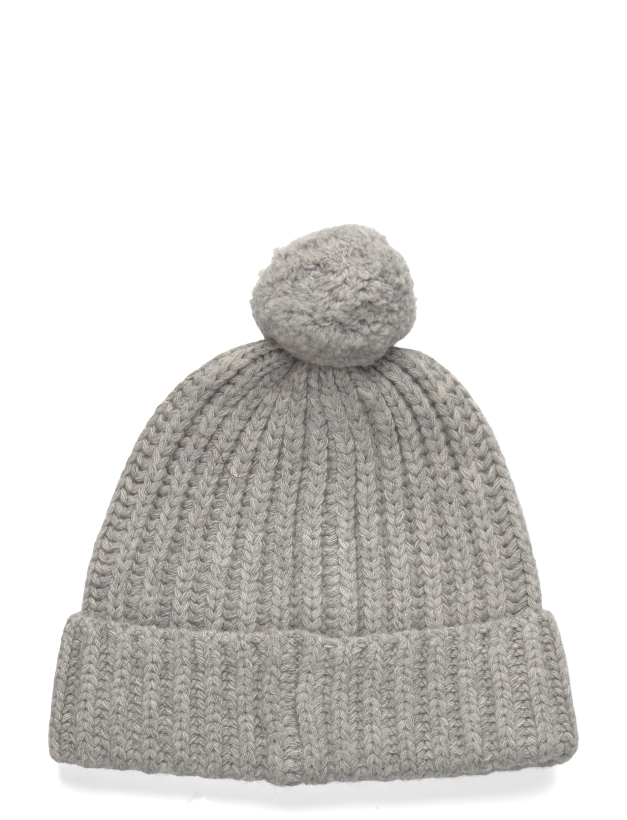 Polo Ralph Lauren - WOOL BLEND-DENIM BEAR-HAT - hats & caps - andover hthr - 1