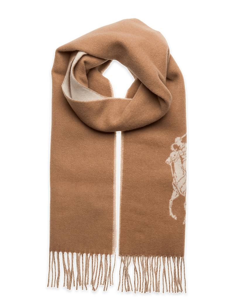 Polo Ralph Lauren - Big Pony Wool Scarf - vardagsstil - camel/cream - 0