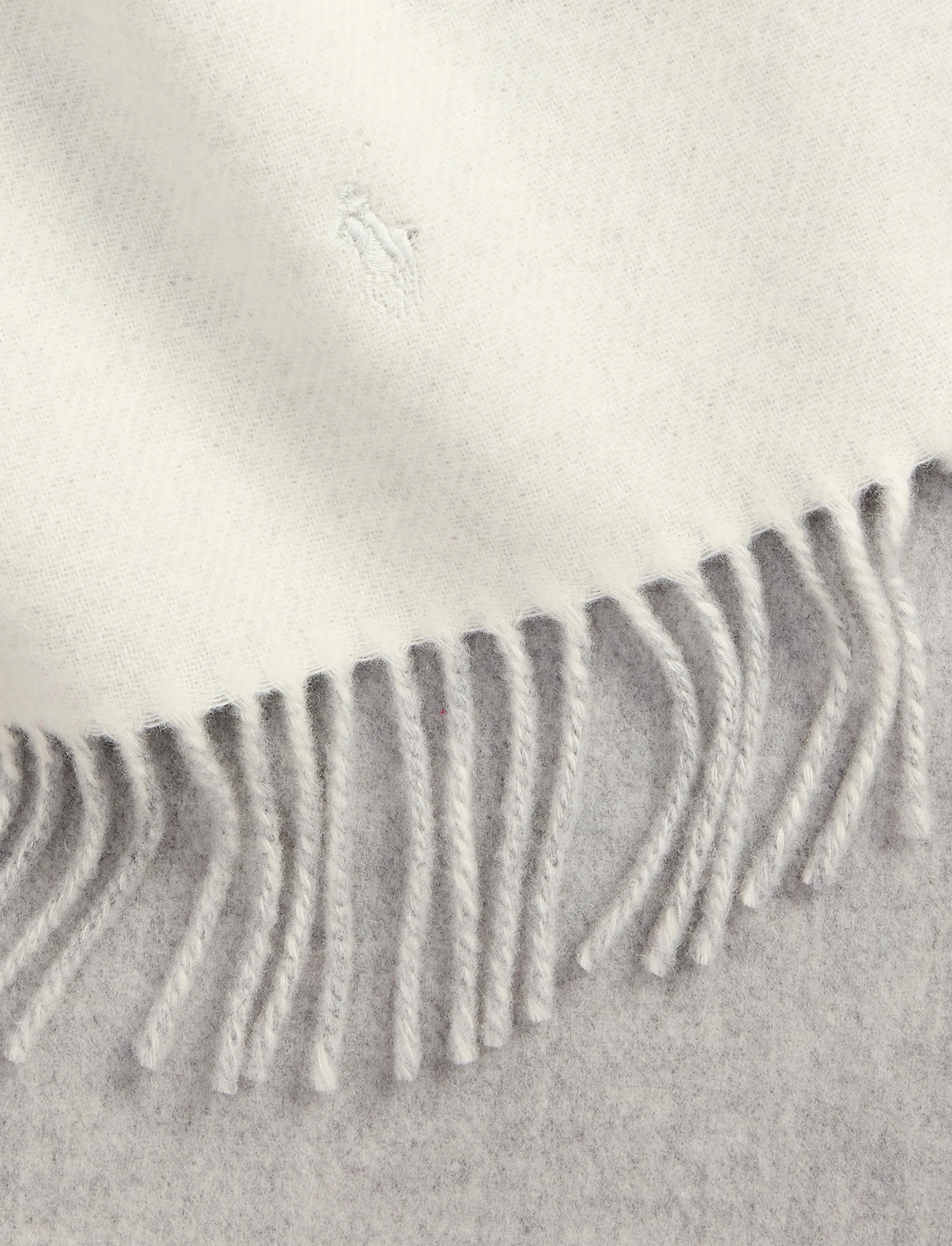 Polo Ralph Lauren - Fringe-Trim Wool Scarf - winterschals - cream/lt vintage - 2