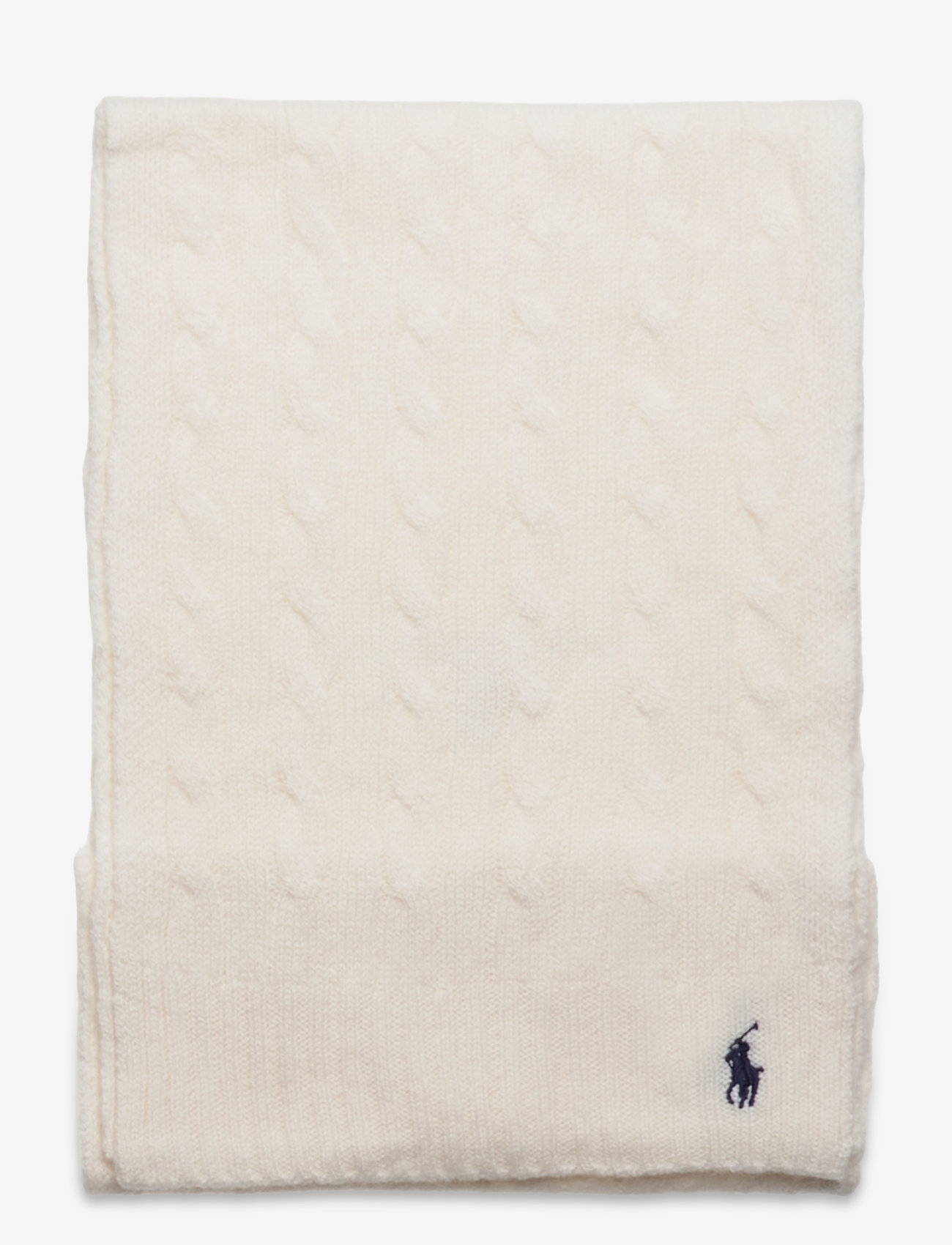 Polo Ralph Lauren - Cable-Knit Wool-Cashmere Scarf - kashmir - cream - 1