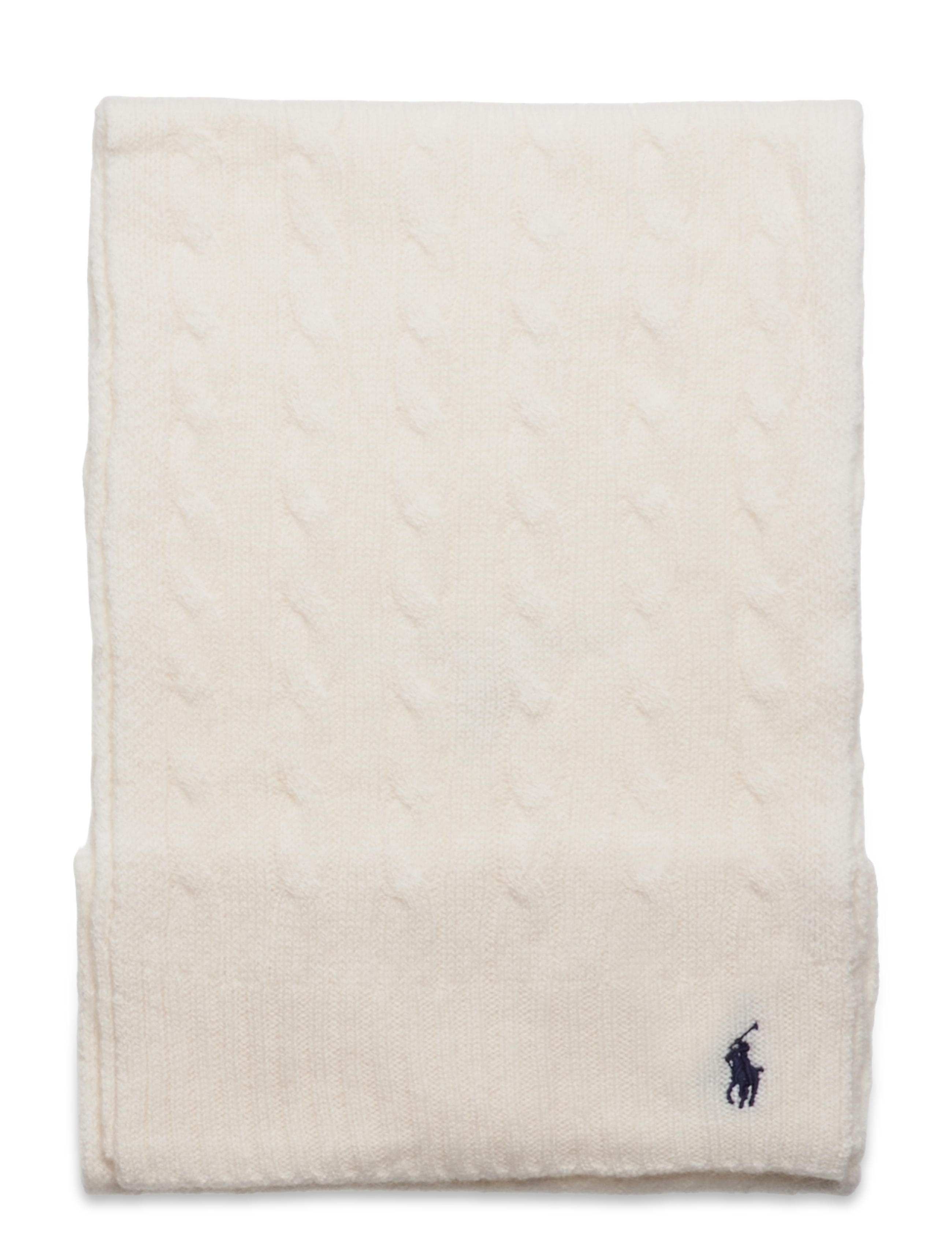 Polo Ralph Lauren - Cable-Knit Wool-Cashmere Scarf - cashmere - cream - 1