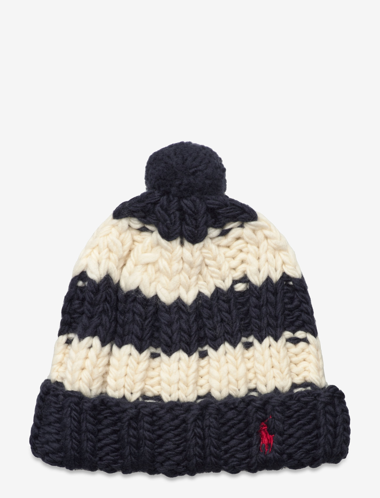 Polo Ralph Lauren 100% Wool-chunky Stripe Beanie