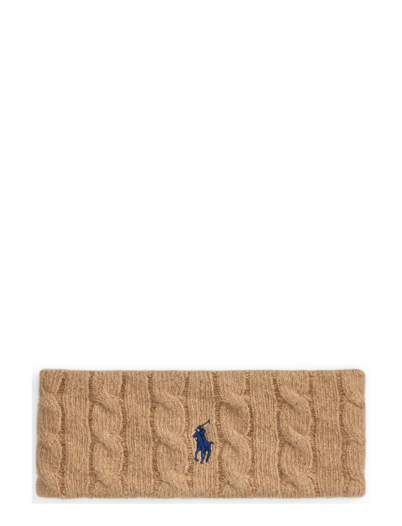 Polo Ralph Lauren Cable-Knit Wool-Cashmere Headband - Ralph Lauren - CAMEL / brown
