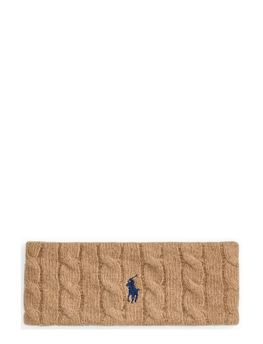 Polo Ralph Lauren - Cable-Knit Wool-Cashmere Headband - camel - 0