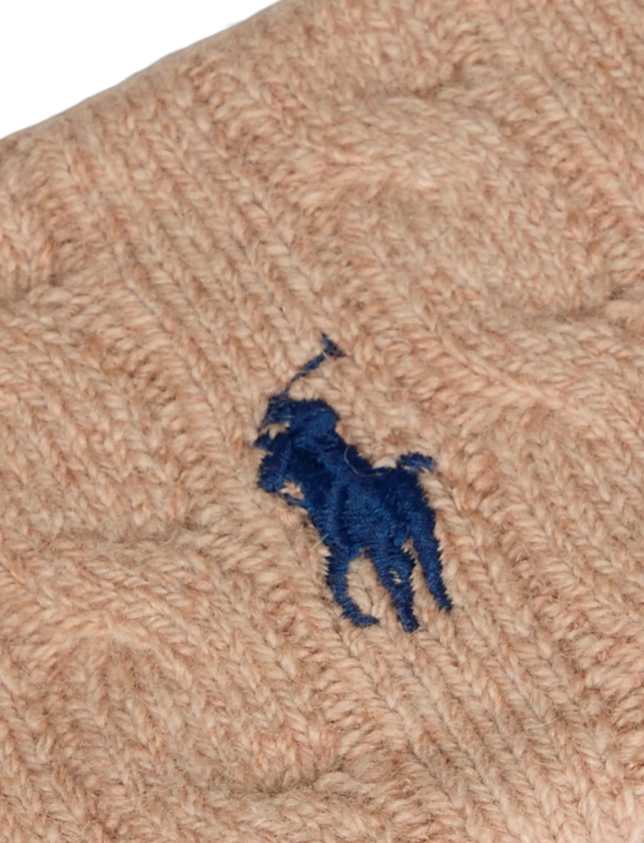 Polo Ralph Lauren - Cable-Knit Wool-Cashmere Headband - cashmere - camel - 2