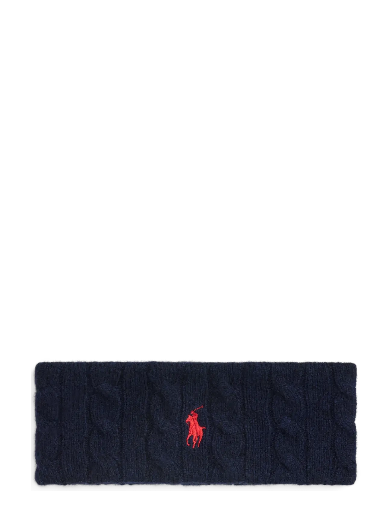 Polo Ralph Lauren Cable-Knit Wool-Cashmere Headband - Ralph Lauren - HUNTER NAVY / navy