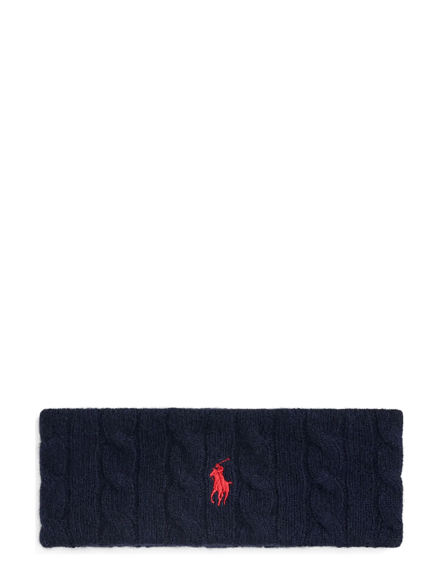 Polo Ralph Lauren - Cable-Knit Wool-Cashmere Headband - hunter navy - 0