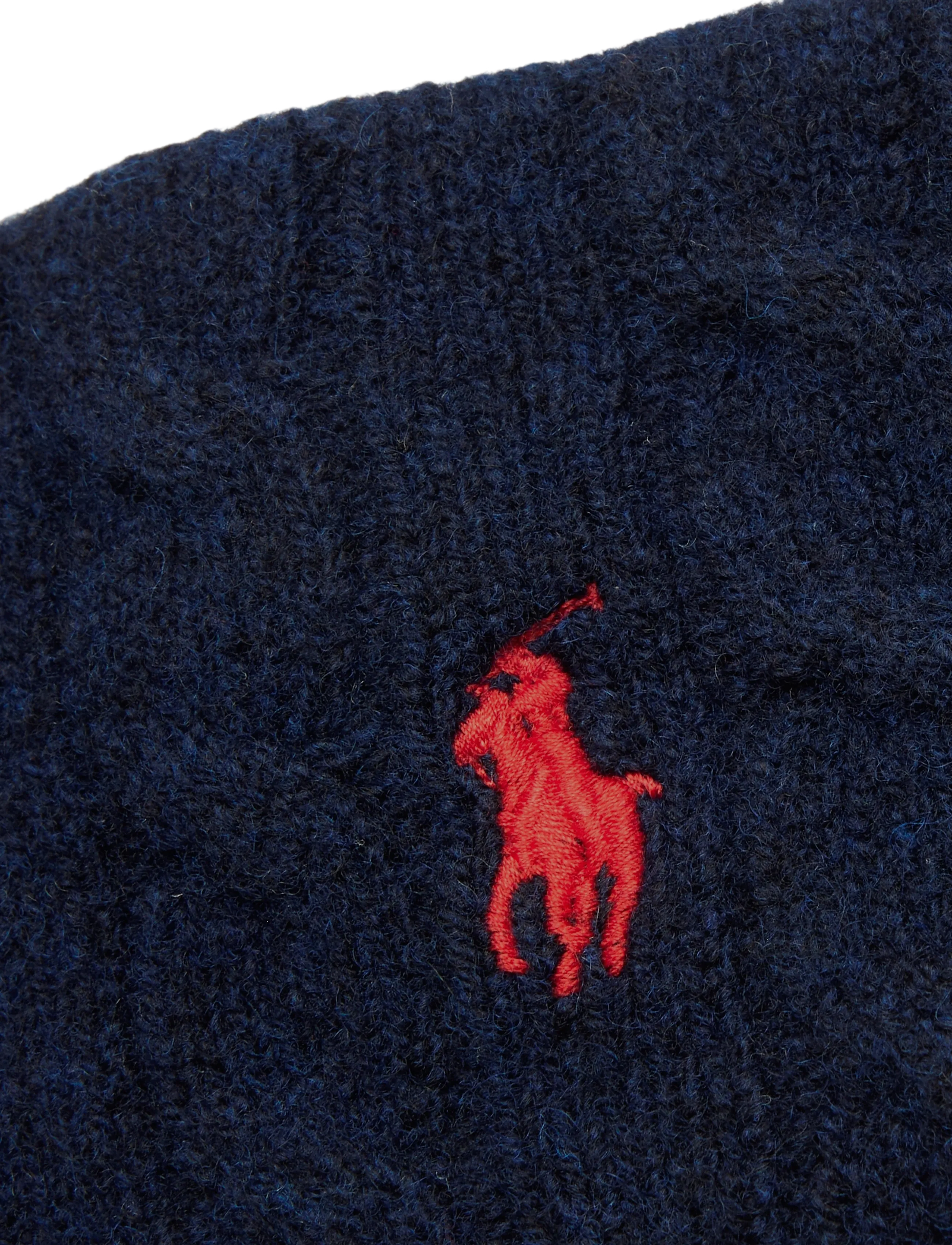 Polo Ralph Lauren - Cable-Knit Wool-Cashmere Headband - kasjmier - hunter navy - 2