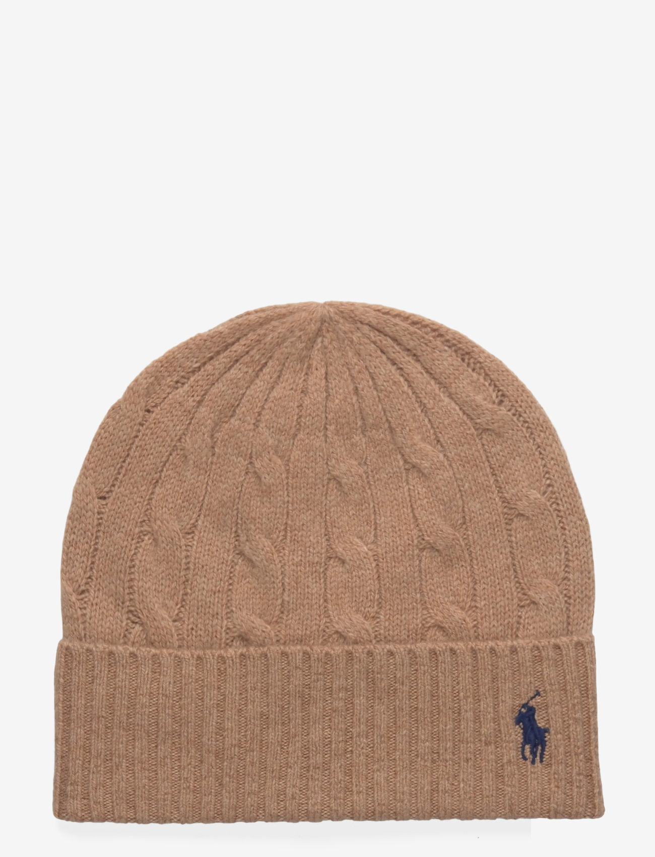 Polo Ralph Lauren - Cable-Knit Wool-Cashmere Beanie - mützen - camel - 0