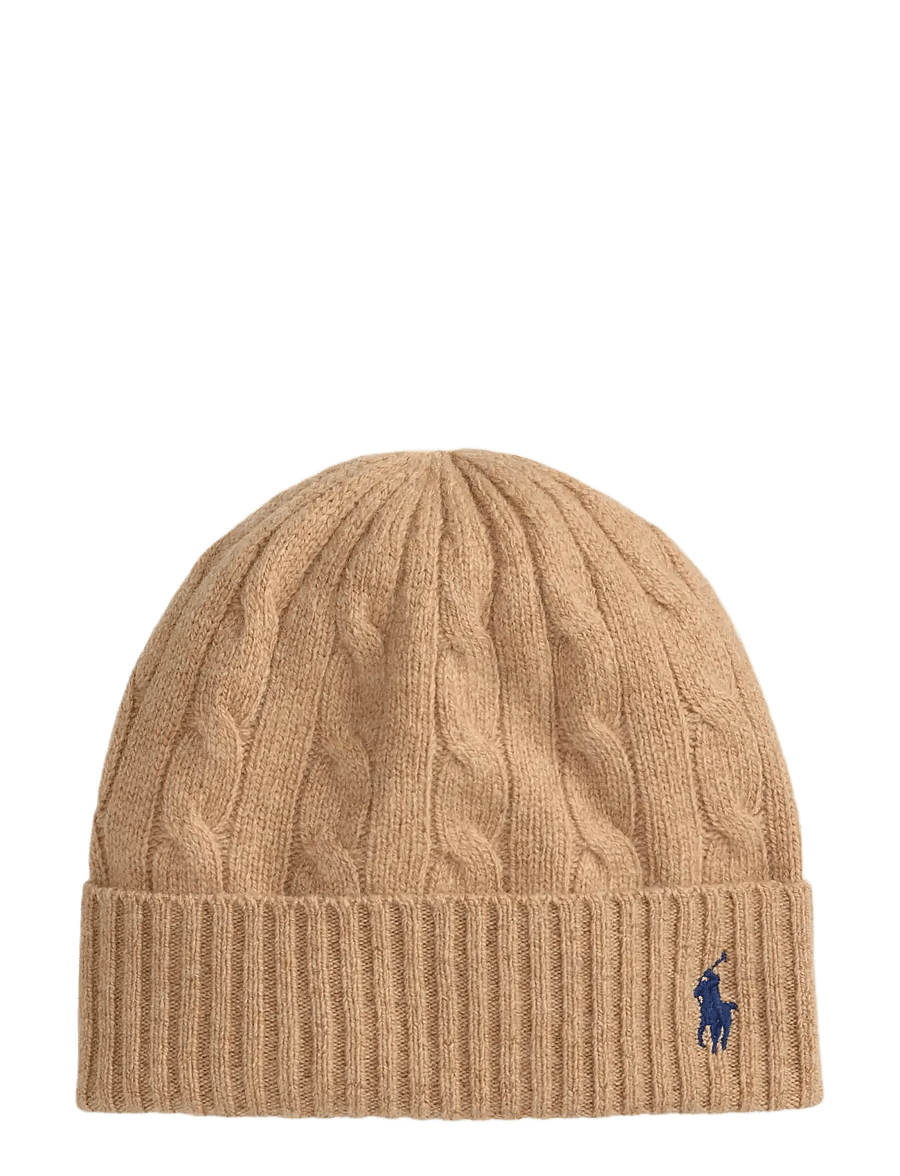 Polo Ralph Lauren - WOOL BLEND-WOOL CASHMERE CBL BN - beanie mütsid - camel - 0