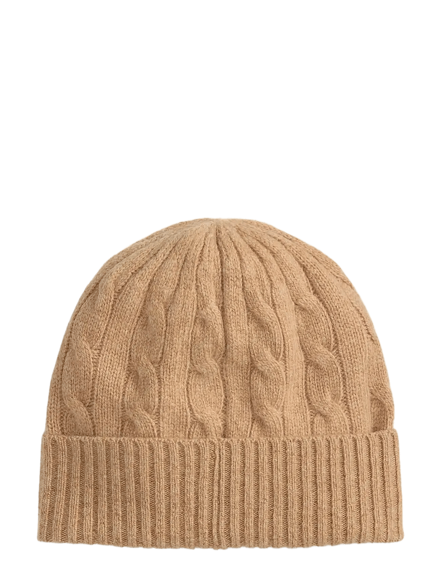 Polo Ralph Lauren - WOOL BLEND-WOOL CASHMERE CBL BN - beanie mütsid - camel - 1