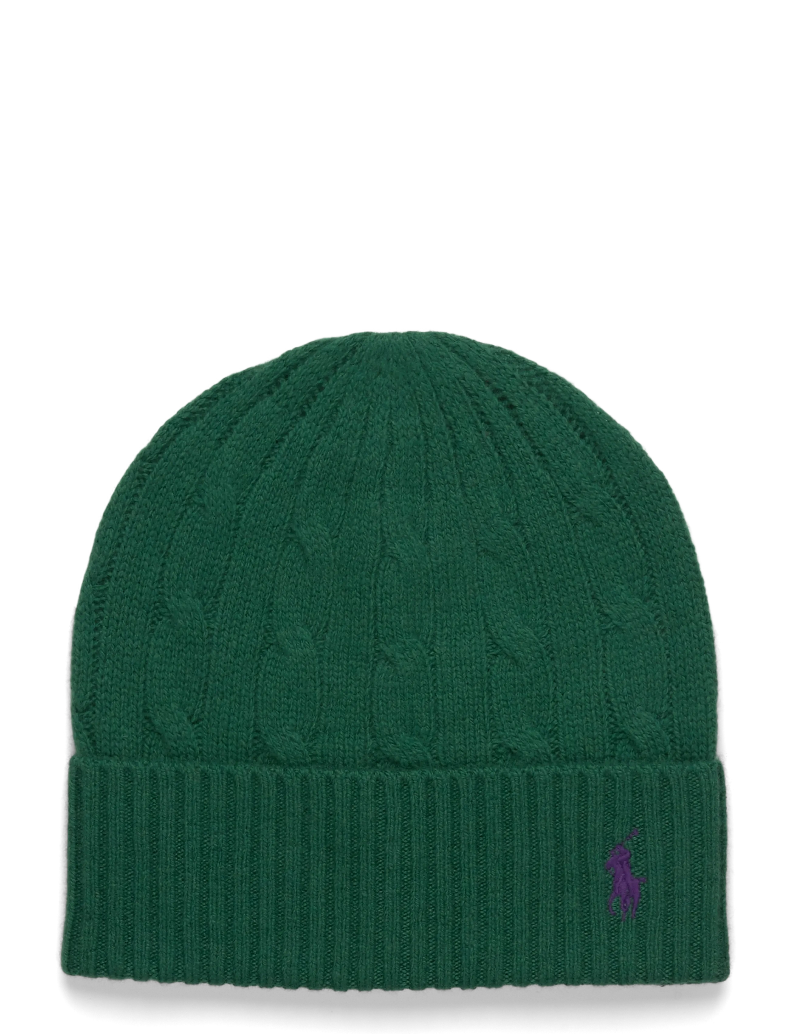 Polo Ralph Lauren Wool Blend-Wool Cashmere Cbl Bn, One Size, Headwear, Grün - Beanies, Frauen
