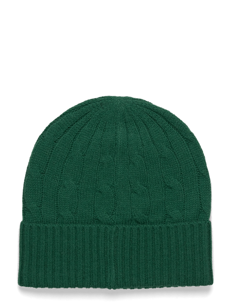 Polo Ralph Lauren - Cable-Knit Wool-Cashmere Beanie - kaschmir - castleton green - 1