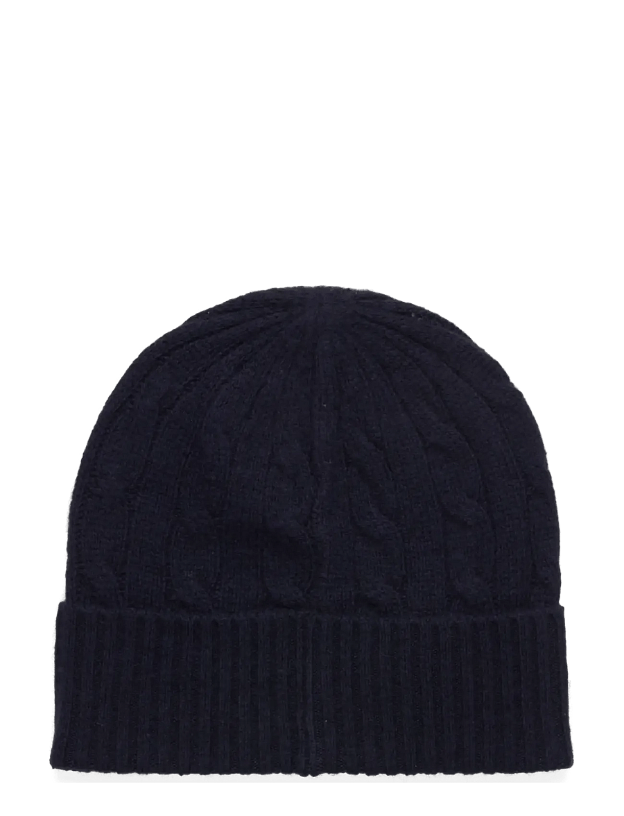 Polo Ralph Lauren - Cable-Knit Wool-Cashmere Beanie - beanie mütsid - hunter navy - 1