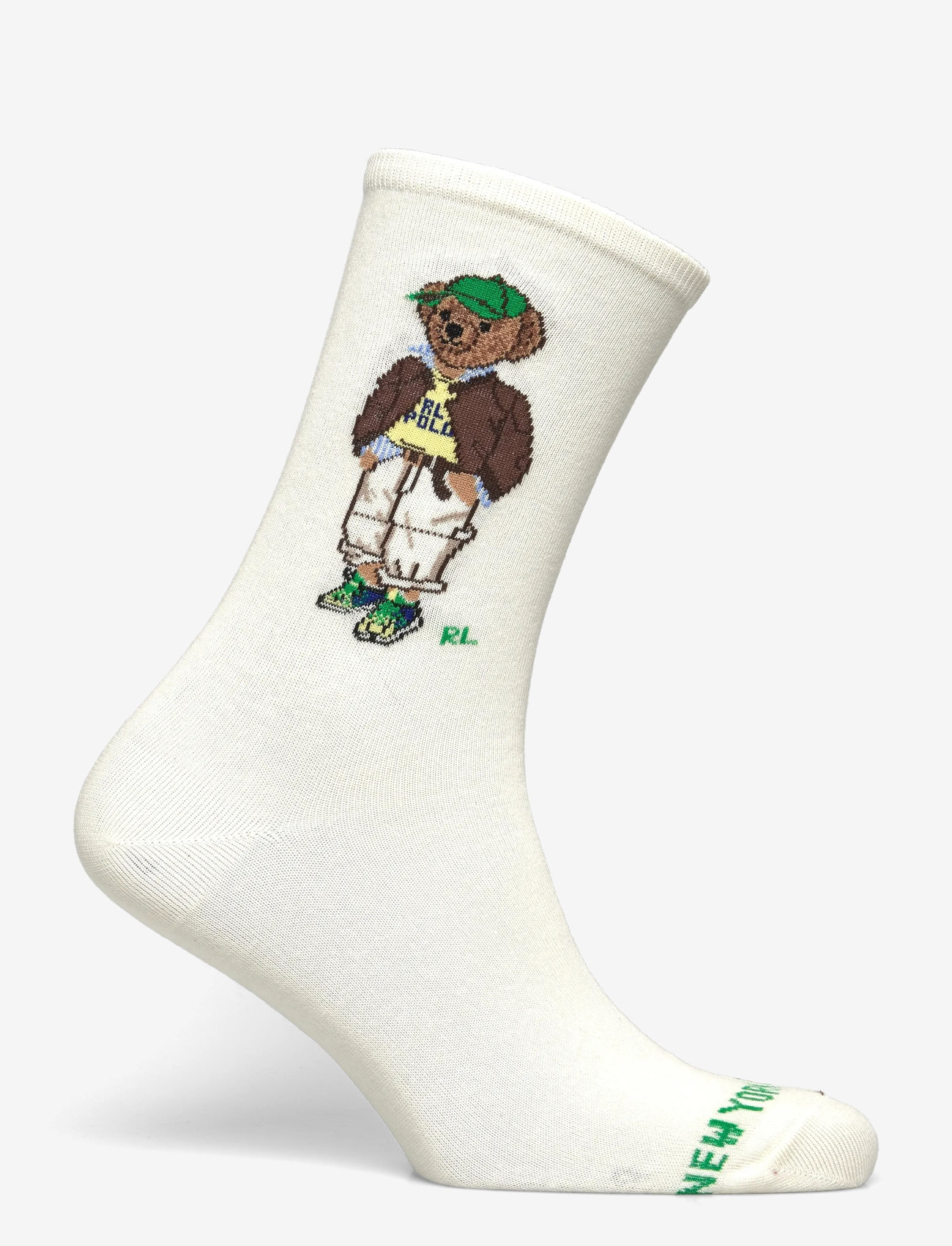 Polo Ralph Lauren - Polo Bear Cotton-Blend Crew Socks - crew-socken - ivory - 1