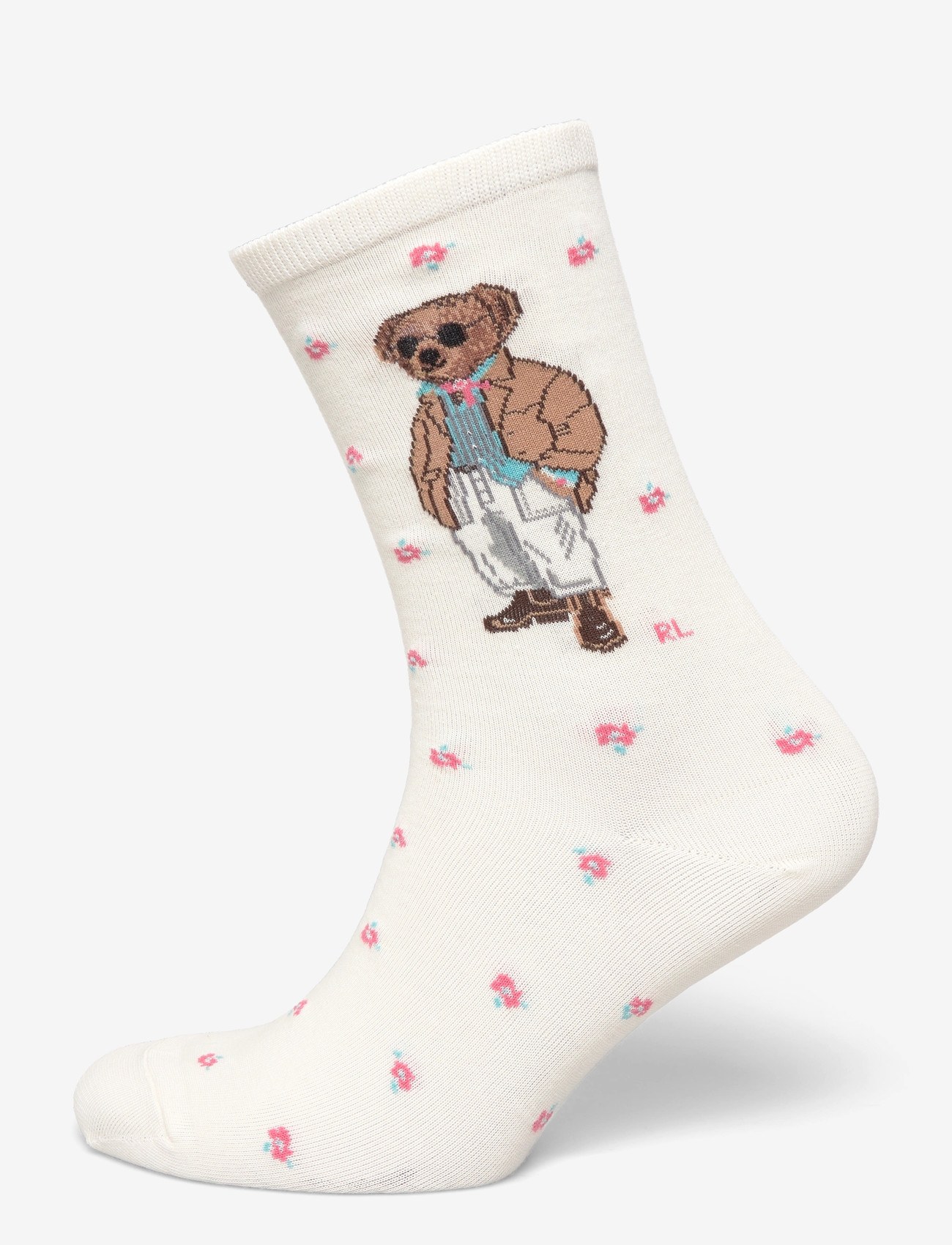 Polo Ralph Lauren - Polo Bear Crew Socks - vanliga strumpor - ivory - 0