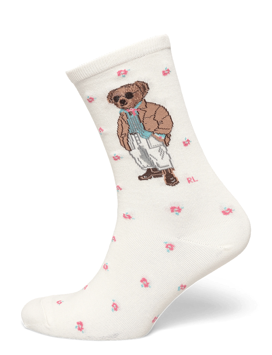 Polo Ralph Lauren - Polo Bear Crew Socks - ivory - 0