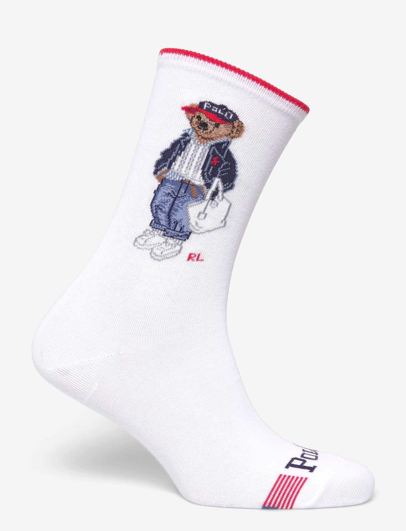 Polo Ralph Lauren - Polo Bear Crew Socks - vanliga strumpor - white - 1
