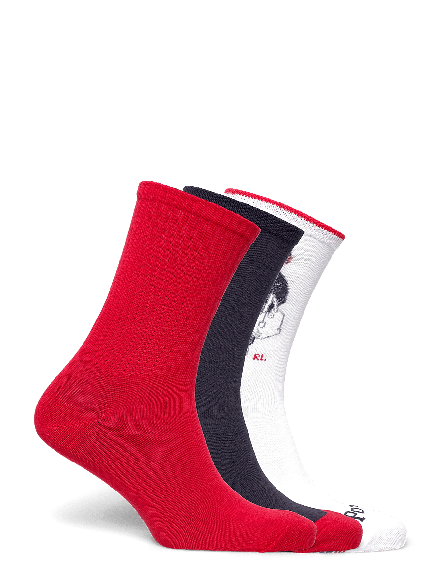 Polo Ralph Lauren - BCI COTTON-PSPRNG GFT B-CRW-3PK - regular socks - assorted - 1