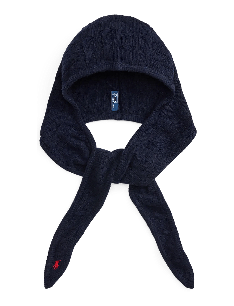 Polo Ralph Lauren - Cable-Knit Wool-Cashmere Wrap Snood - hunter navy - 1