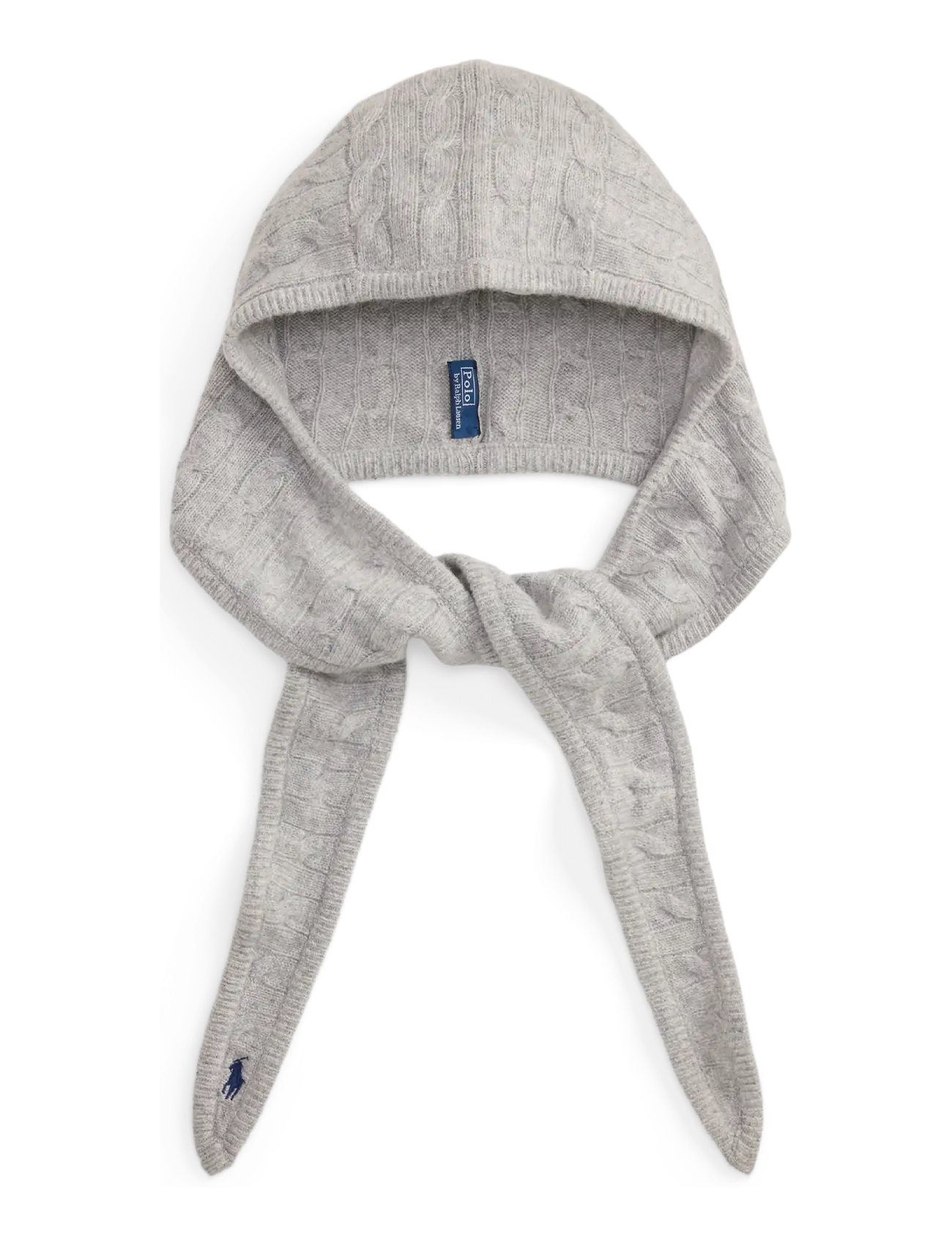 Polo Ralph Lauren - Cable-Knit Wool-Cashmere Wrap Snood - soft grey - 1