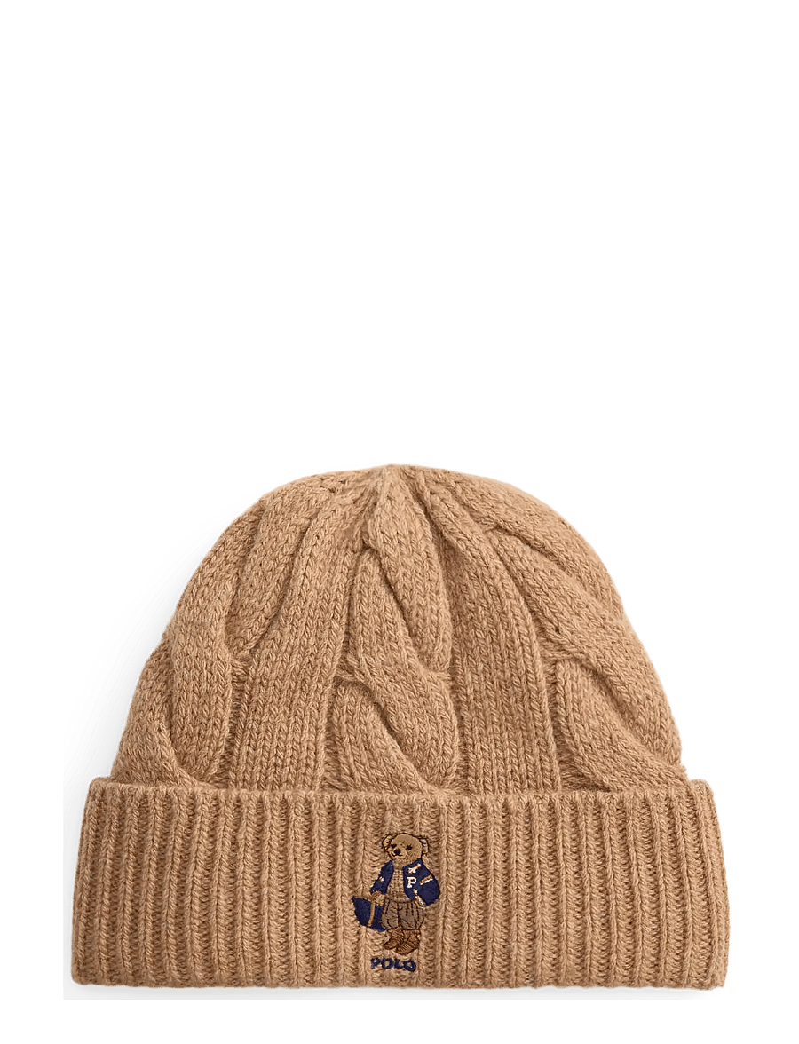 Polo Ralph Lauren - WOOL BLEND-FA26 BEAR BEANIE - mützen - classic camel - 0