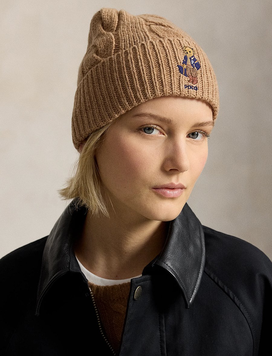 Polo Ralph Lauren - WOOL BLEND-FA26 BEAR BEANIE - mützen - classic camel - 2