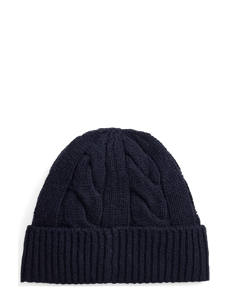 Polo Ralph Lauren - Polo Bear Cable Wool-Blend Beanie - mützen - navy - 1
