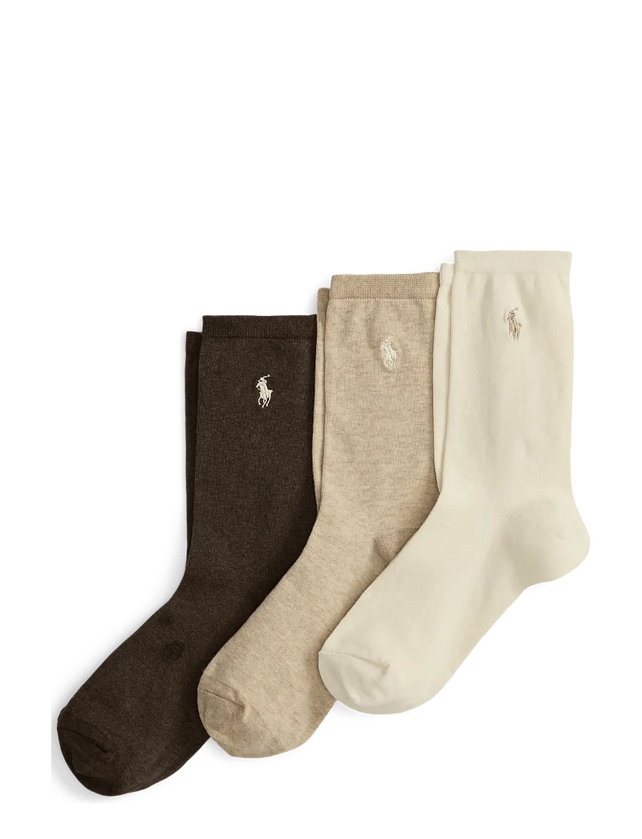 Polo Ralph Lauren - Embroidered Pony Crew Sock 3-Pack - normale socken - ivory - 0