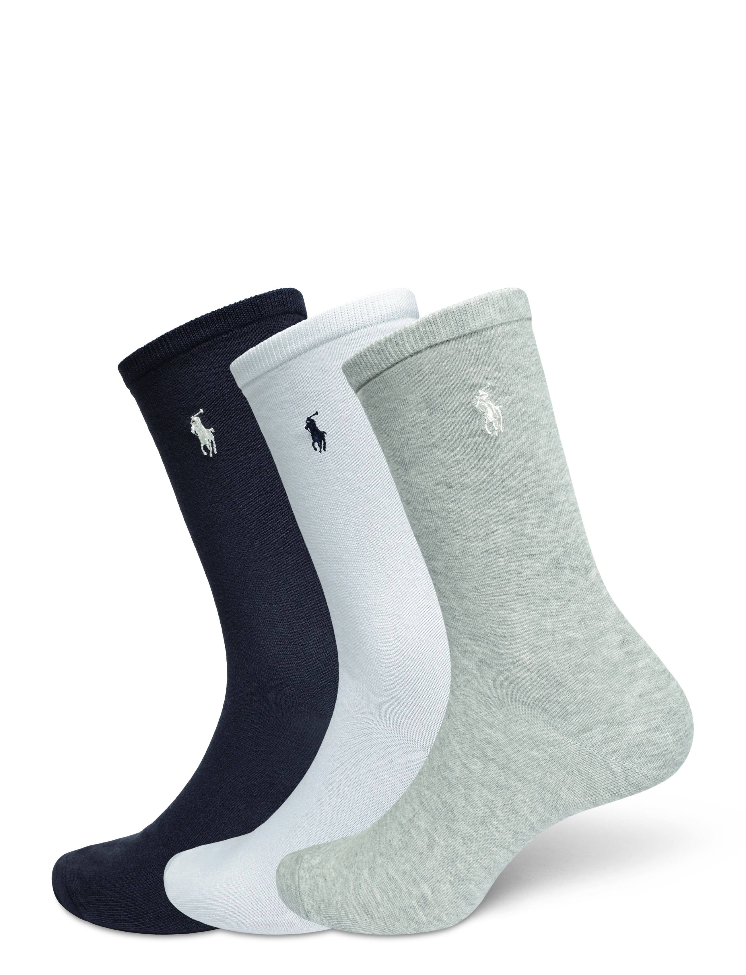 Polo Ralph Lauren Embroidered Pony Crew Sock 3-Pack - Unterwäsche - WHITE / white