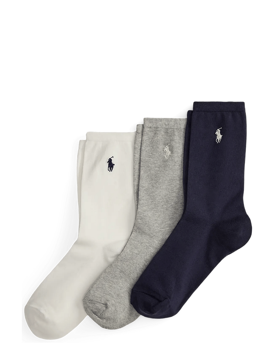 Polo Ralph Lauren - Embroidered Pony Crew Sock 3-Pack - normale socken - white - 0