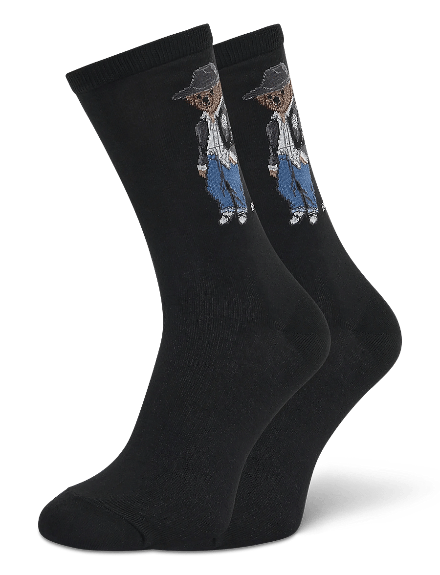 Polo Ralph Lauren - Polo Bear Crew Socks - klassikalised sokid - black - 0