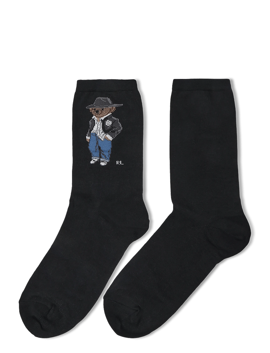 Polo Ralph Lauren - Polo Bear Crew Socks - klassikalised sokid - black - 1