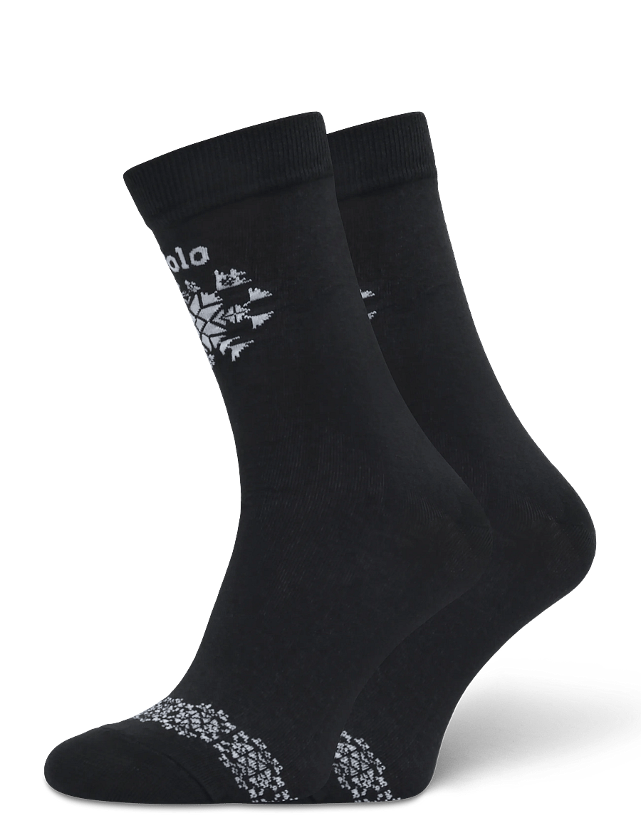 Polo Ralph Lauren - Logo Snowflake Crew Socks - klassikalised sokid - black - 0