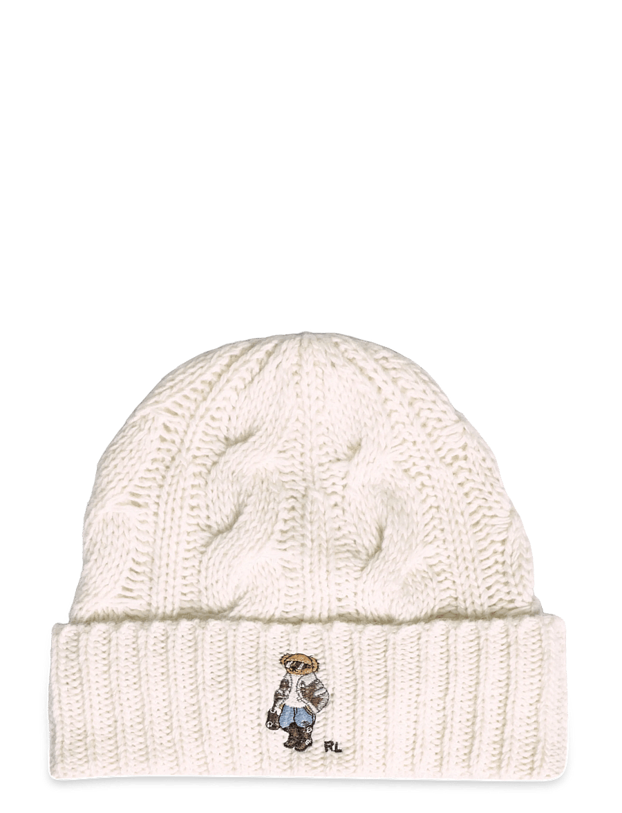 Polo Ralph Lauren - WOOL-WINTER BEAR-HAT - mützen - cream - 0