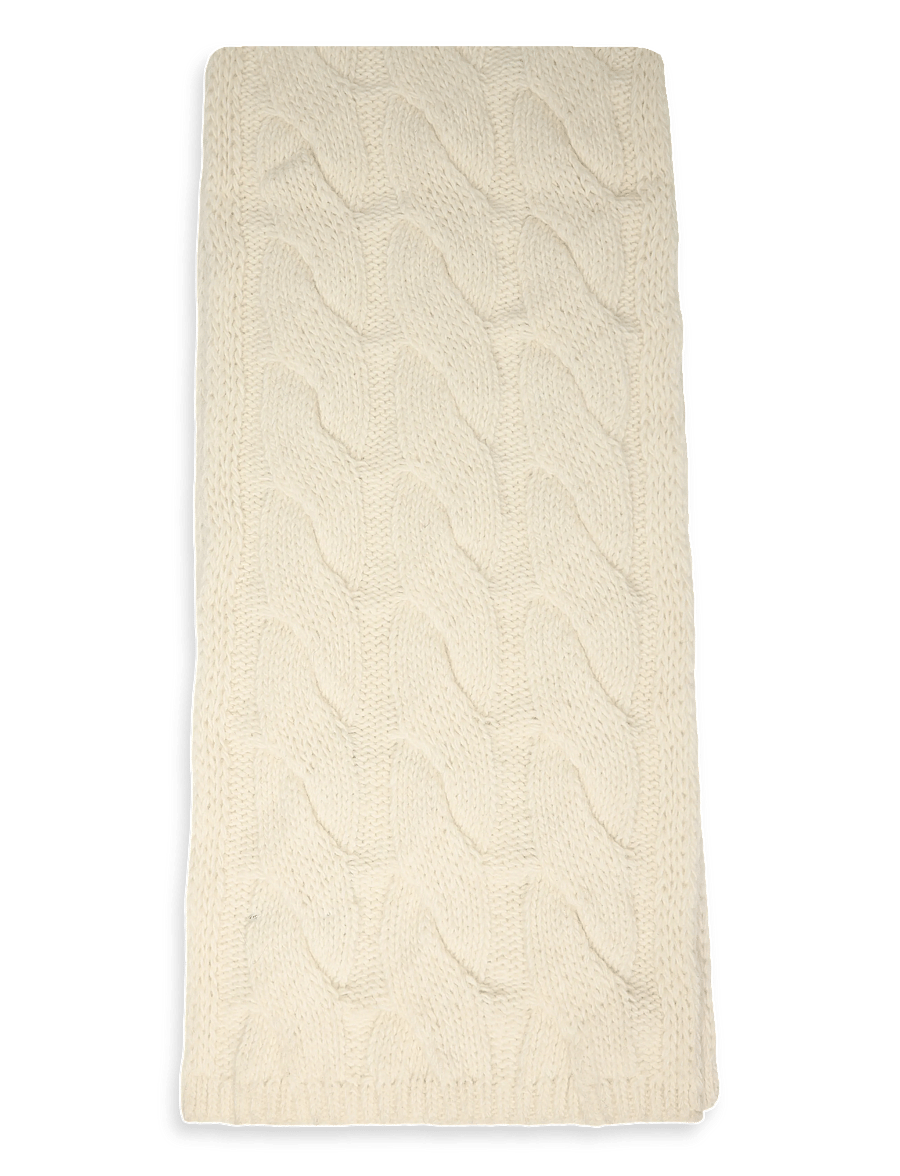 Polo Ralph Lauren - WOOL-WINTER BEAR-SCF-WRA - halstørklæder - cream - 1