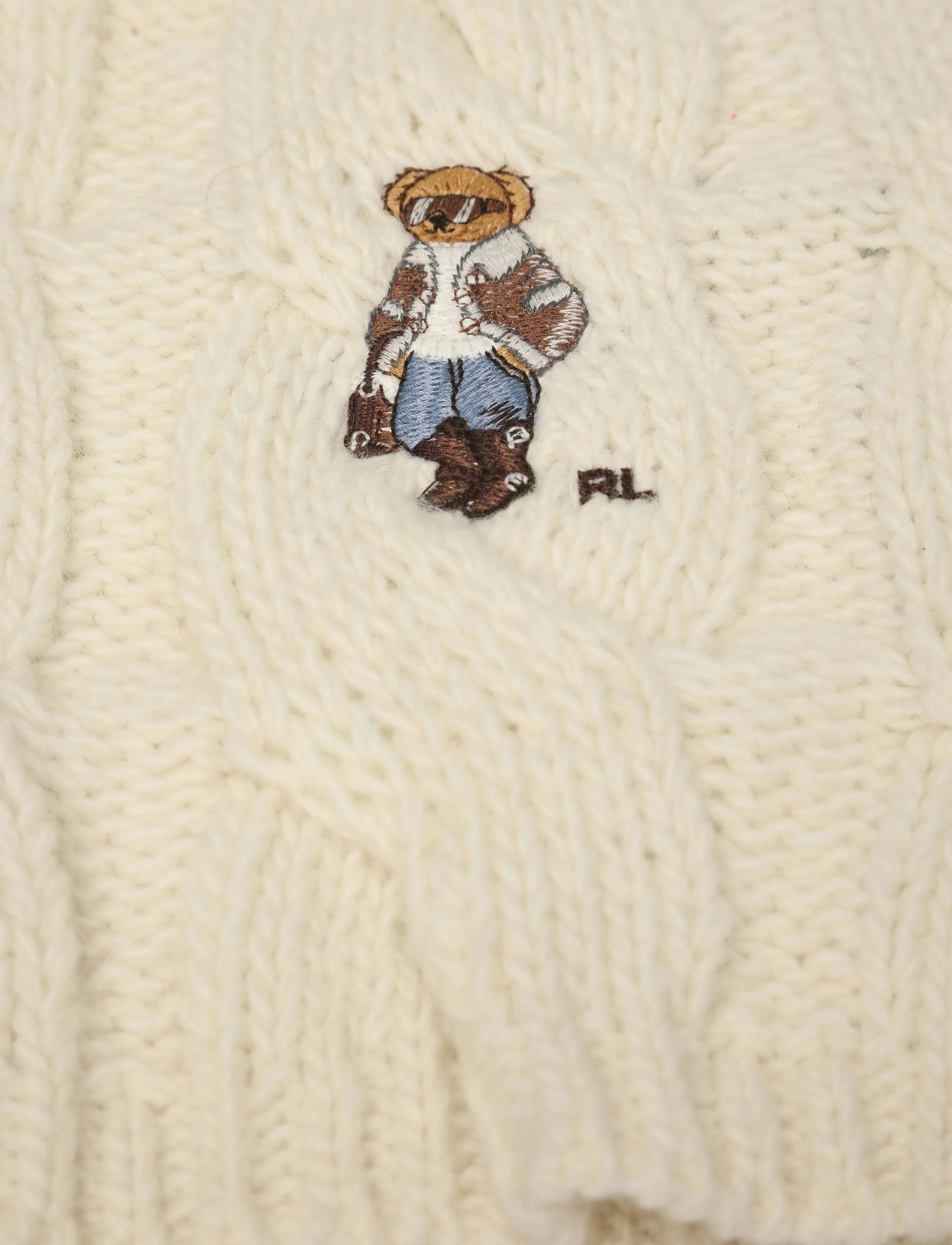 Polo Ralph Lauren - WOOL-WINTER BEAR-SCF-WRA - halstørklæder - cream - 2