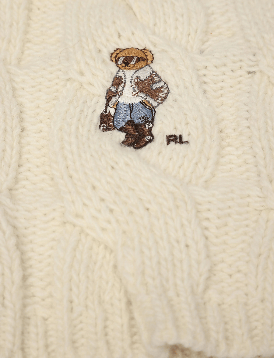 Polo Ralph Lauren - WOOL-WINTER BEAR-SCF-WRA - halstørklæder - cream - 2
