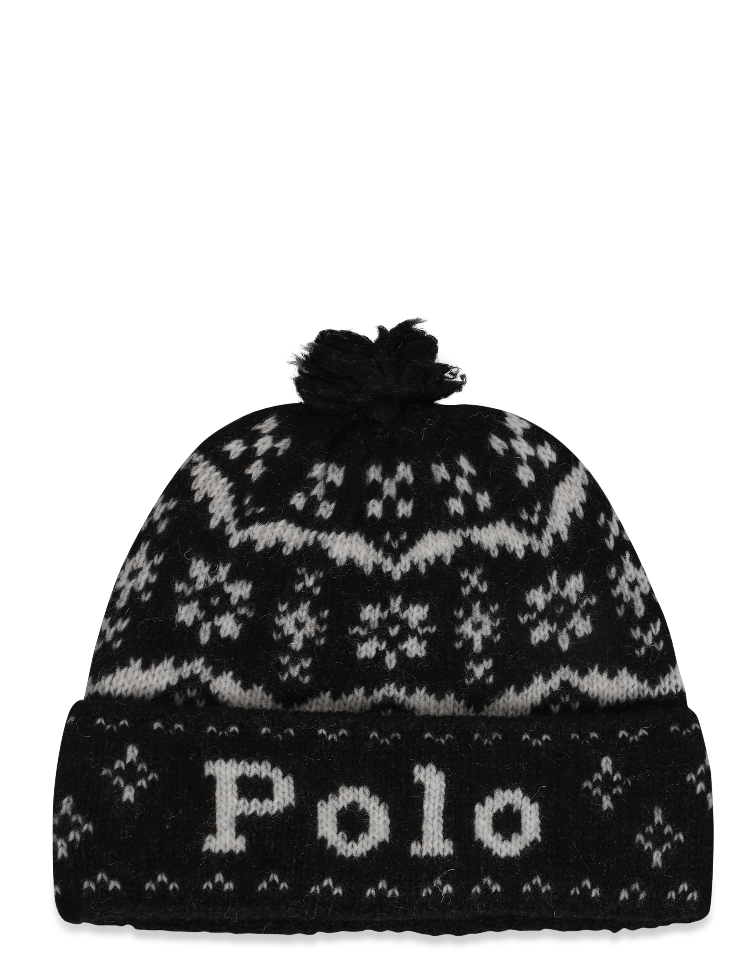 Polo Ralph Lauren WOOL-LOGO HOLIDAY-HAT - Ralph Lauren - BLACK / black