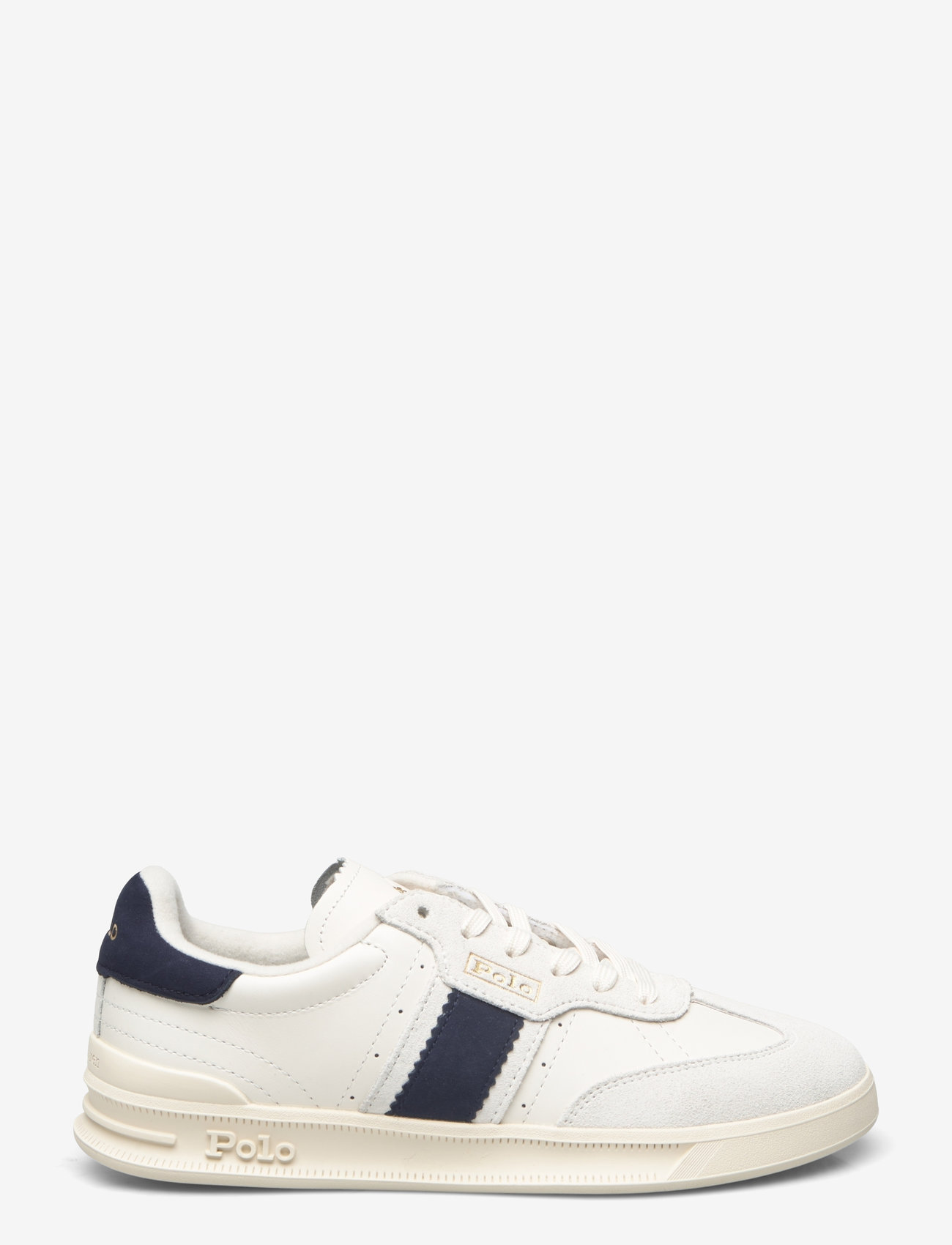 Polo Ralph Lauren - Heritage Aera Leather-Suede Sneaker - confirmation - bianco/navy - 1