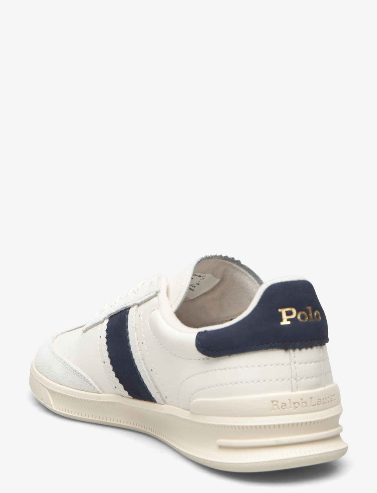 Polo Ralph Lauren - Heritage Aera Leather-Suede Sneaker - confirmation - bianco/navy - 2