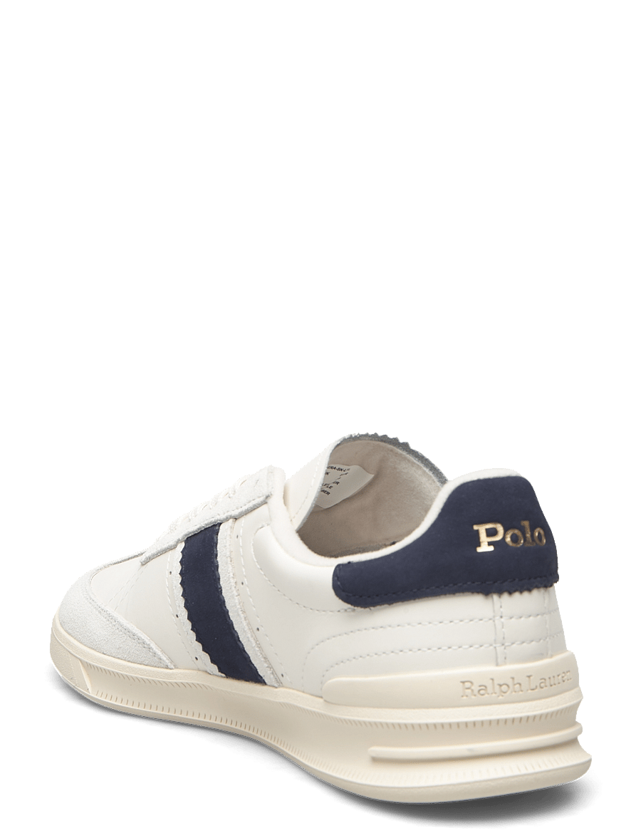 Polo Ralph Lauren - Heritage Aera Leather-Suede Sneaker - confirmation - bianco/navy - 2