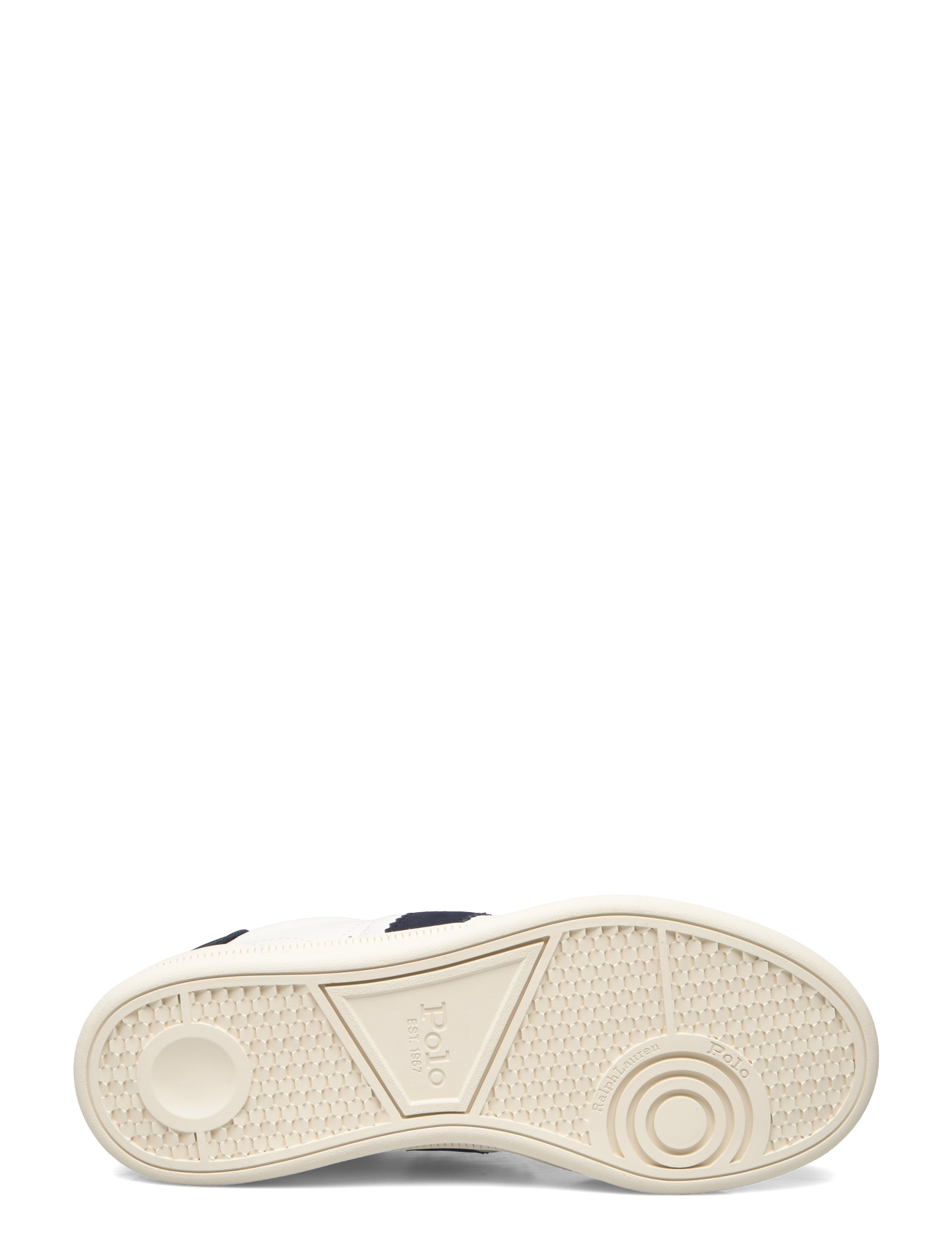Polo Ralph Lauren - Heritage Aera Leather-Suede Sneaker - confirmation - bianco/navy - 4
