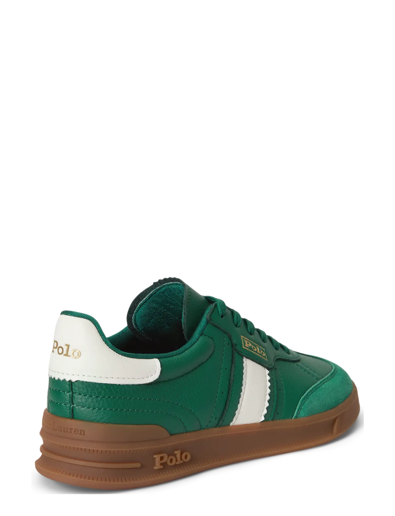 Polo Ralph Lauren - Heritage Aera Leather-Suede Sneaker - konfirmation - bush green - 1