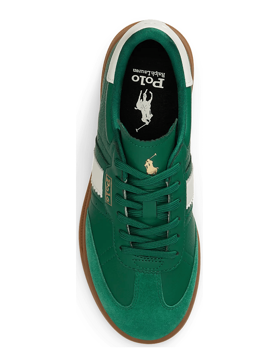 Polo Ralph Lauren - Heritage Aera Leather-Suede Sneaker - konfirmation - bush green - 2