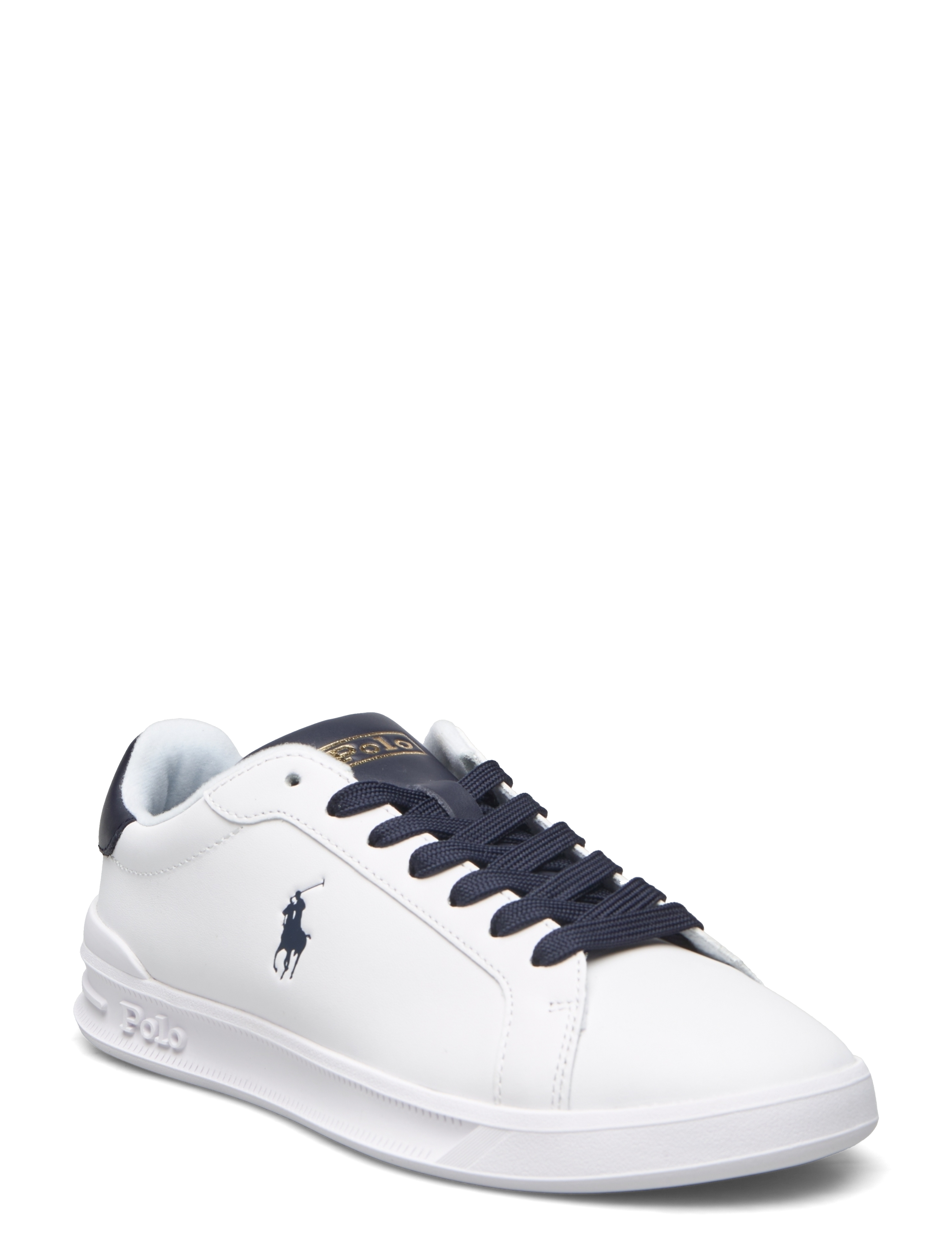 Court Leather Sneaker - WHITE/NAVY